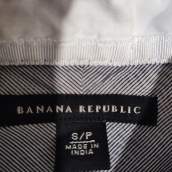 Banana Republic grey striped Women's button down shirt size S - Picture 4 of 4